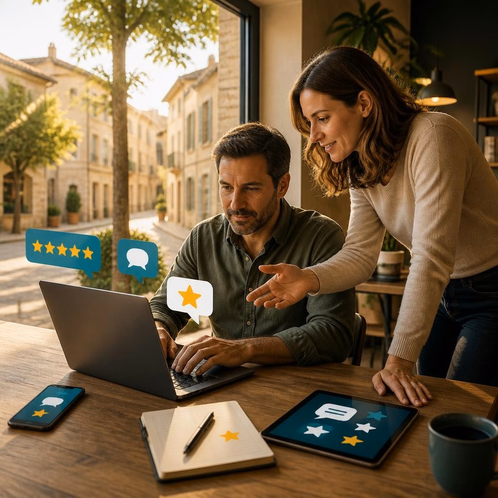 Déléguer la gestion des avis tout en gardant la main : mode hybride pour les petites entreprises de la Drôme
