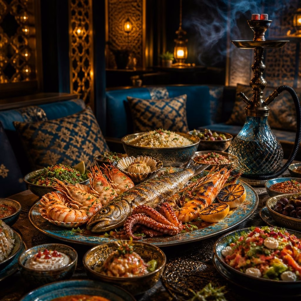 Seafood orientalisch genießen: Wie Glow Restaurant & Shisha Bar Fisch und Meeresfrüchte interpretiert