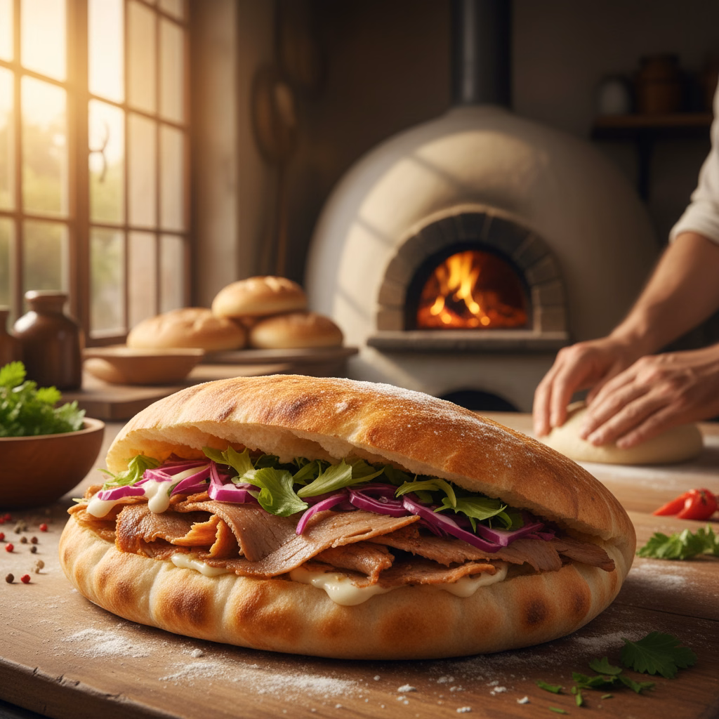 The Secret to Our Authentic German Döner: Freshly Baked Bread in Larnaca