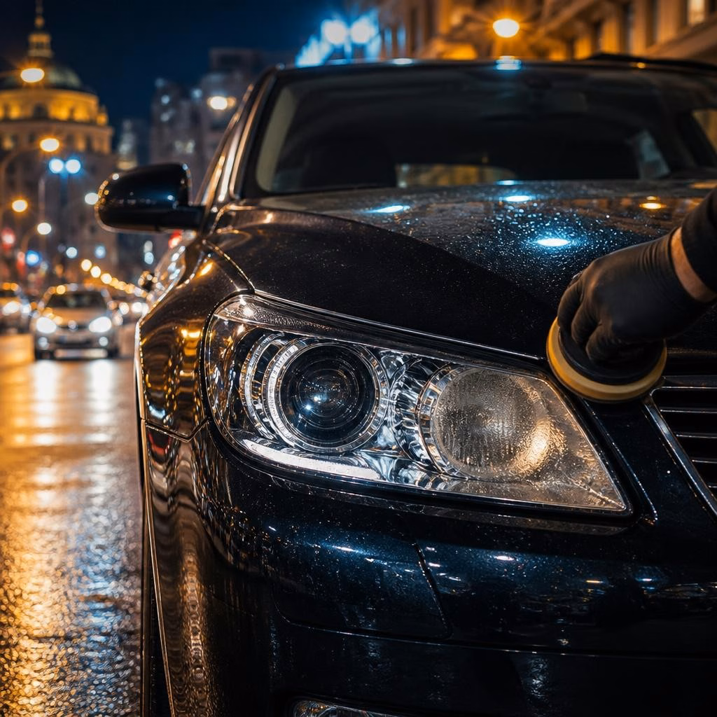 Polish faruri și folie de protecție: cum prelungești viața farurilor în traficul din București