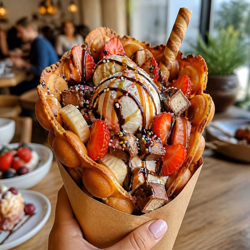 Bubble waffle în Giurgiu: ce este, cum se servește și cum alegi combinația potrivită