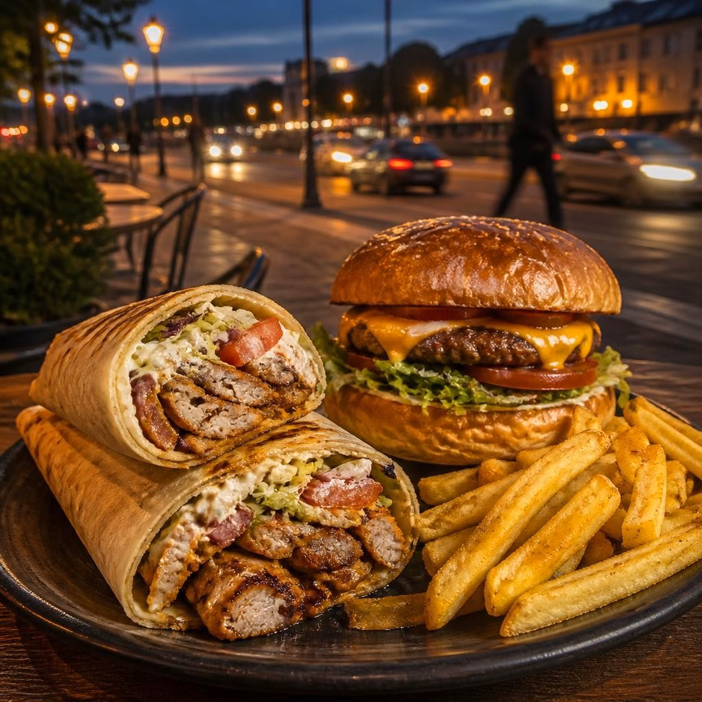 Mese rapide și gustoase în Giurgiu: cum să alegi o shaorma sau un burger între drumuri