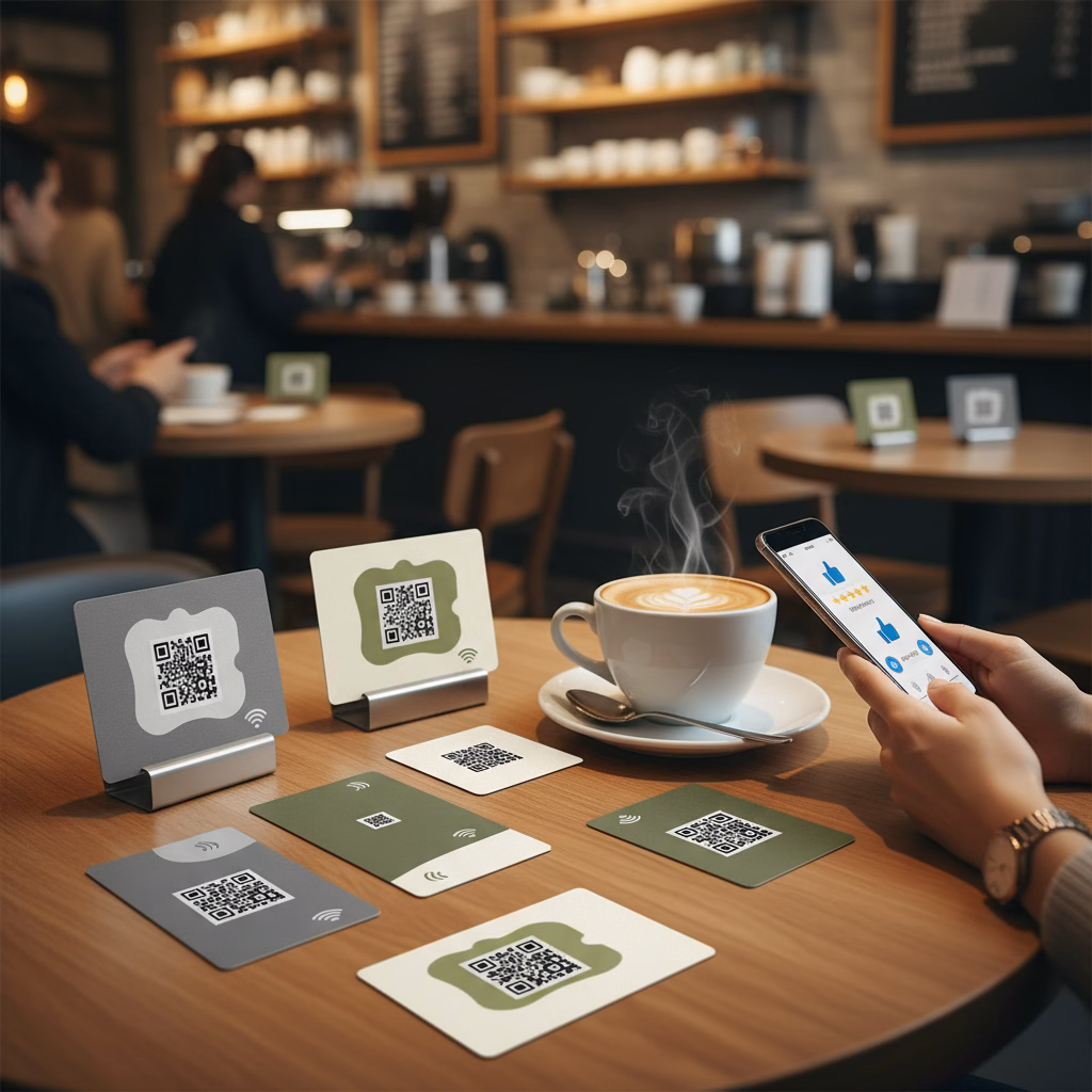Zo zet u reviewkaarten met QR-code en NFC effectief in voor meer reviews