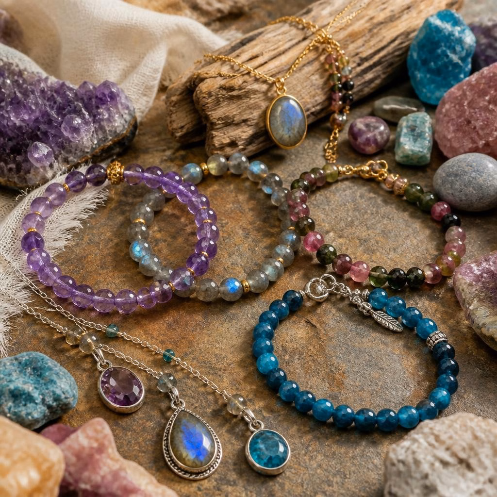 Améthyste, labradorite, tourmaline… Guide pratique des pierres incontournables pour bracelets et colliers