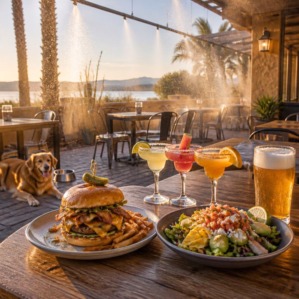 Beat the Lake Havasu Heat: Patio Dining, Misters, Dogs, and Cold Drinks at Jersey’s American Grill