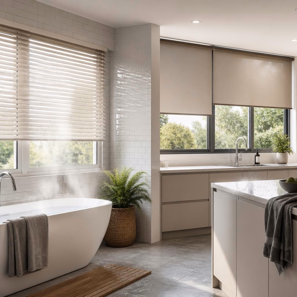 Bathroom and Kitchen Blinds: Moisture‑Resistant Options That Still Look Stylish