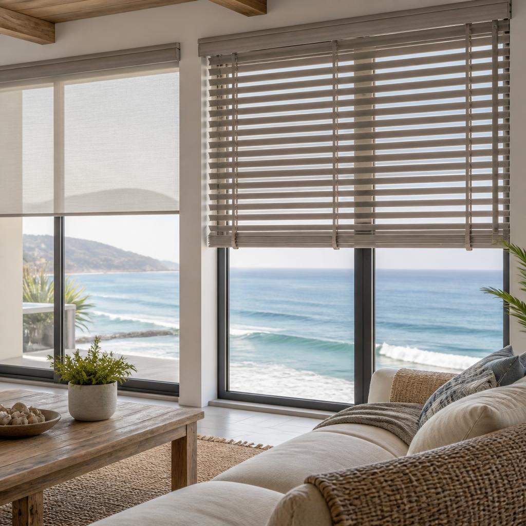Persianas para casas de playa en Rosarito y Ensenada: cómo elegir y mantenerlas frente a humedad y salitre