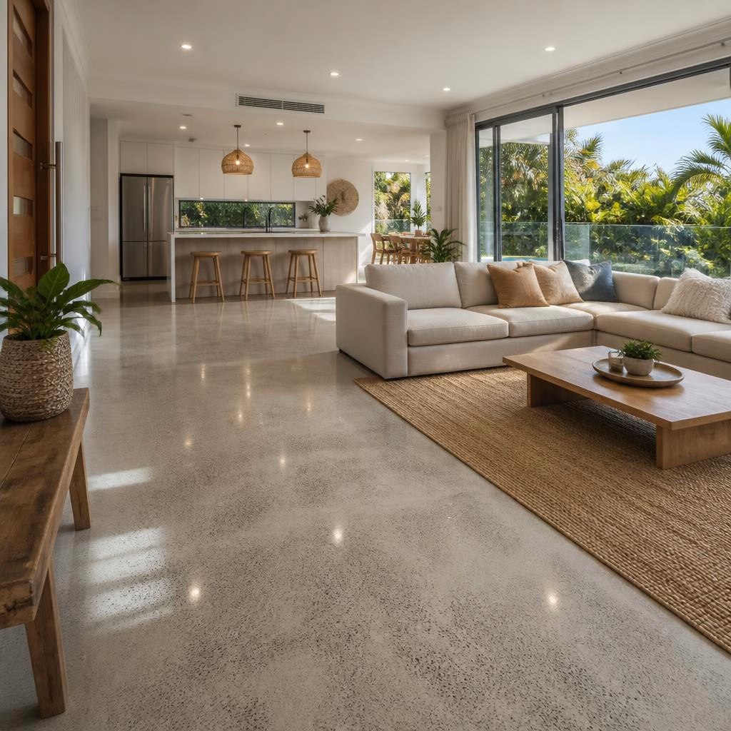 How Polished Concrete Can Boost the Look and Value of Gold Coast Renovations