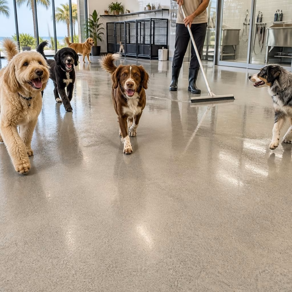 Creating Safe, Easy‑Clean Floors for Gold Coast Doggy Daycares, Groomers and Vets