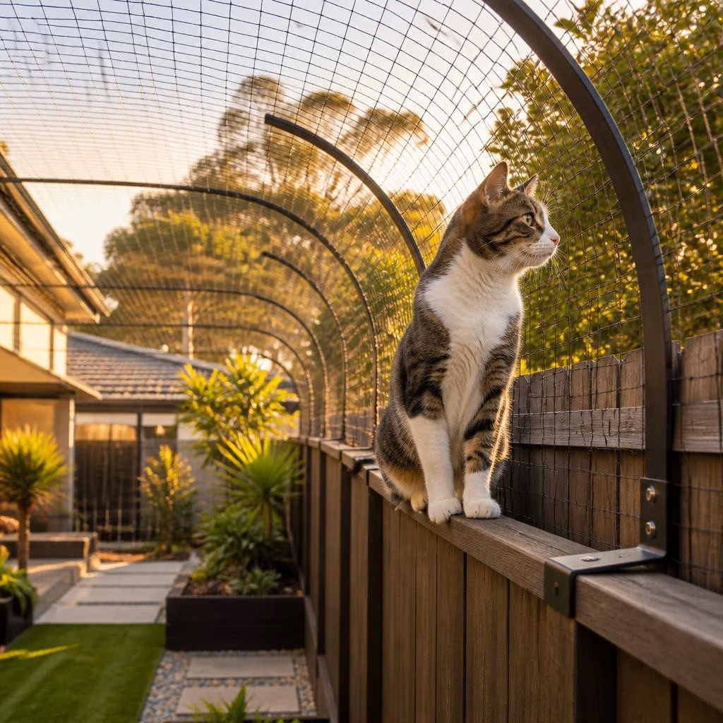Escape‑Proofing Your ‘Houdini’ Cat: Fence Extensions, Arch Bars and Netting Options in Victoria