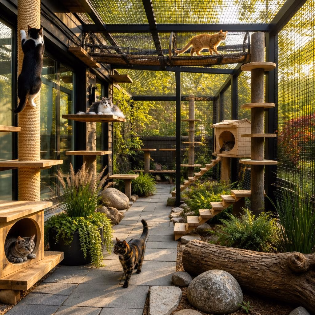 Designing Multi‑Cat Outdoor Runs: Space, Layout and Enrichment Ideas