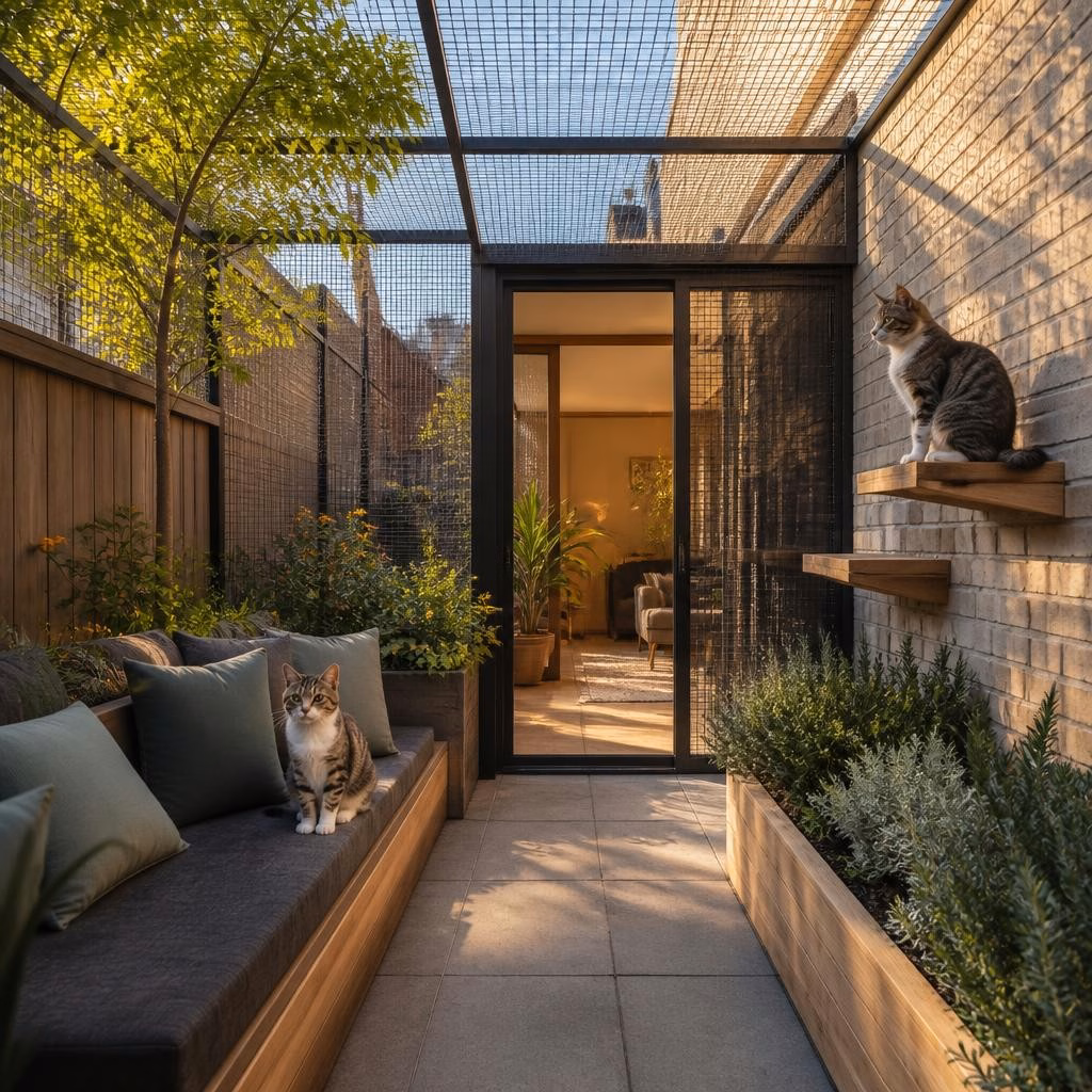 Courtyard Cat Enclosures: Before-and-After Ideas for Small Melbourne Yards