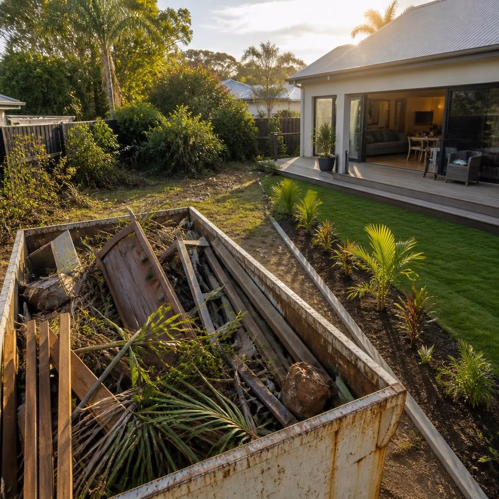 Skip Bin Hire for Backyard Makeovers: Turn Overgrown Yards into Outdoor Oases