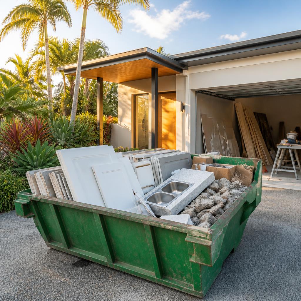 Skip bin hire for Sunshine Coast kitchen & bathroom renovations