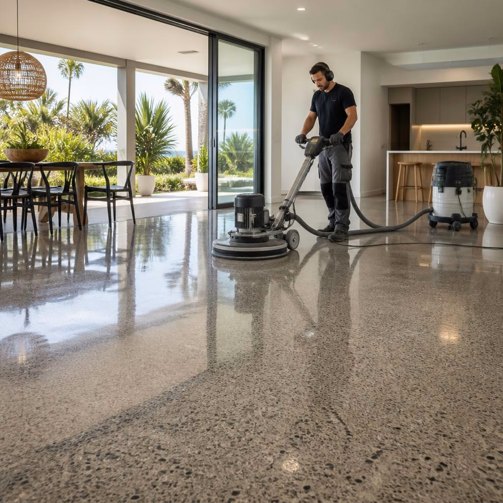 Concrete Polishing on the Gold Coast: A Step‑by‑Step Guide from Slab to Shine