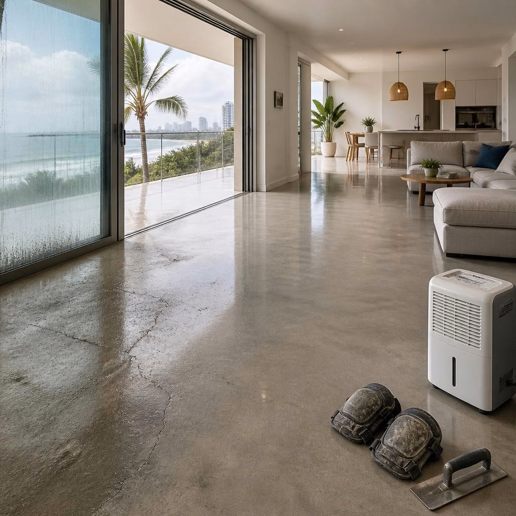 Gold Coast Climate and Your Floors: Preventing Moisture and Cracking in Concrete Finishes