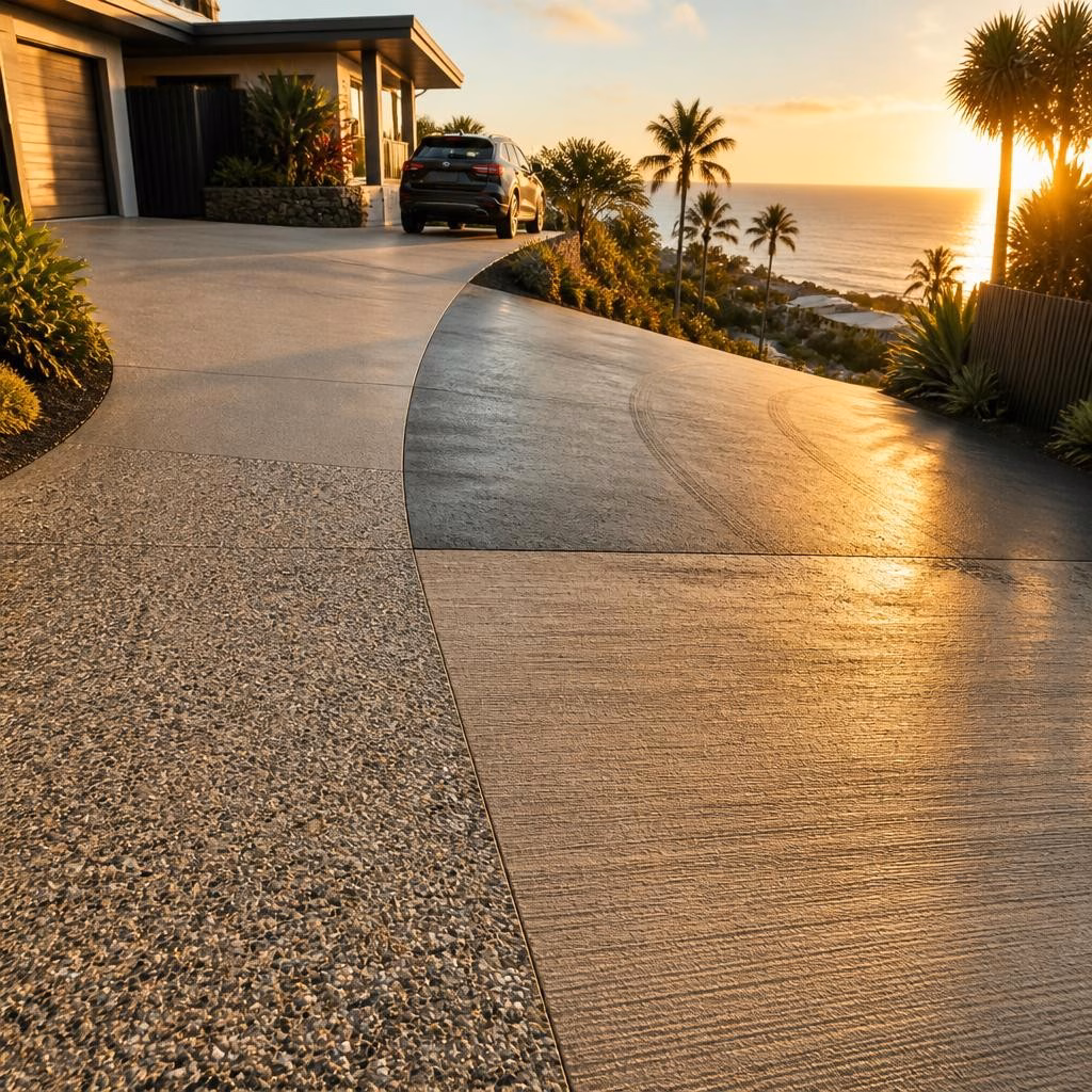 Choosing the Right Concrete Finish for Driveways in Burleigh Heads and the Gold Coast