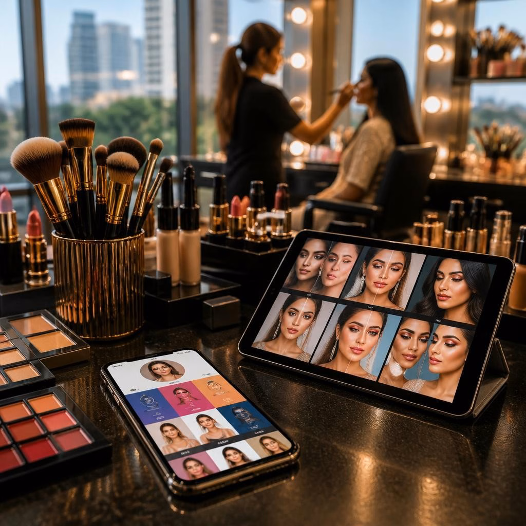 Digital Visiting Cards for Makeup Artists and Salons in Delhi — What to Include to Turn Views into Bookings