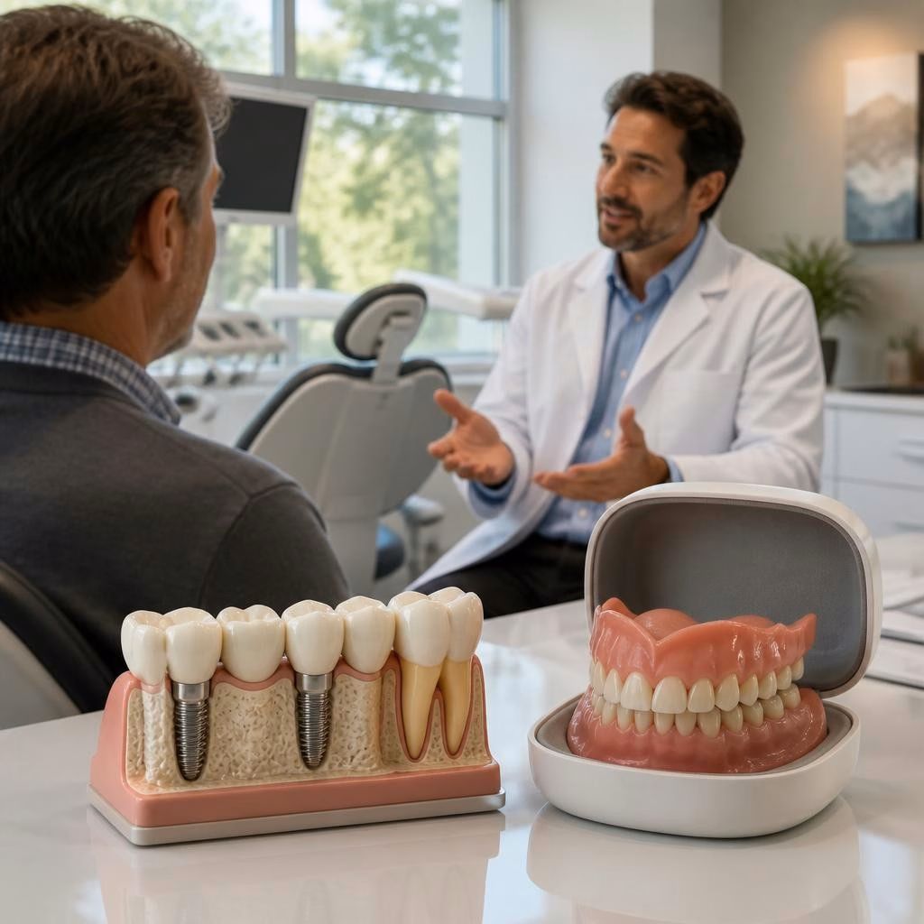 Fixed Teeth vs Complete Dentures in Narnaul: Which Option Suits Your Age and Jaw?
