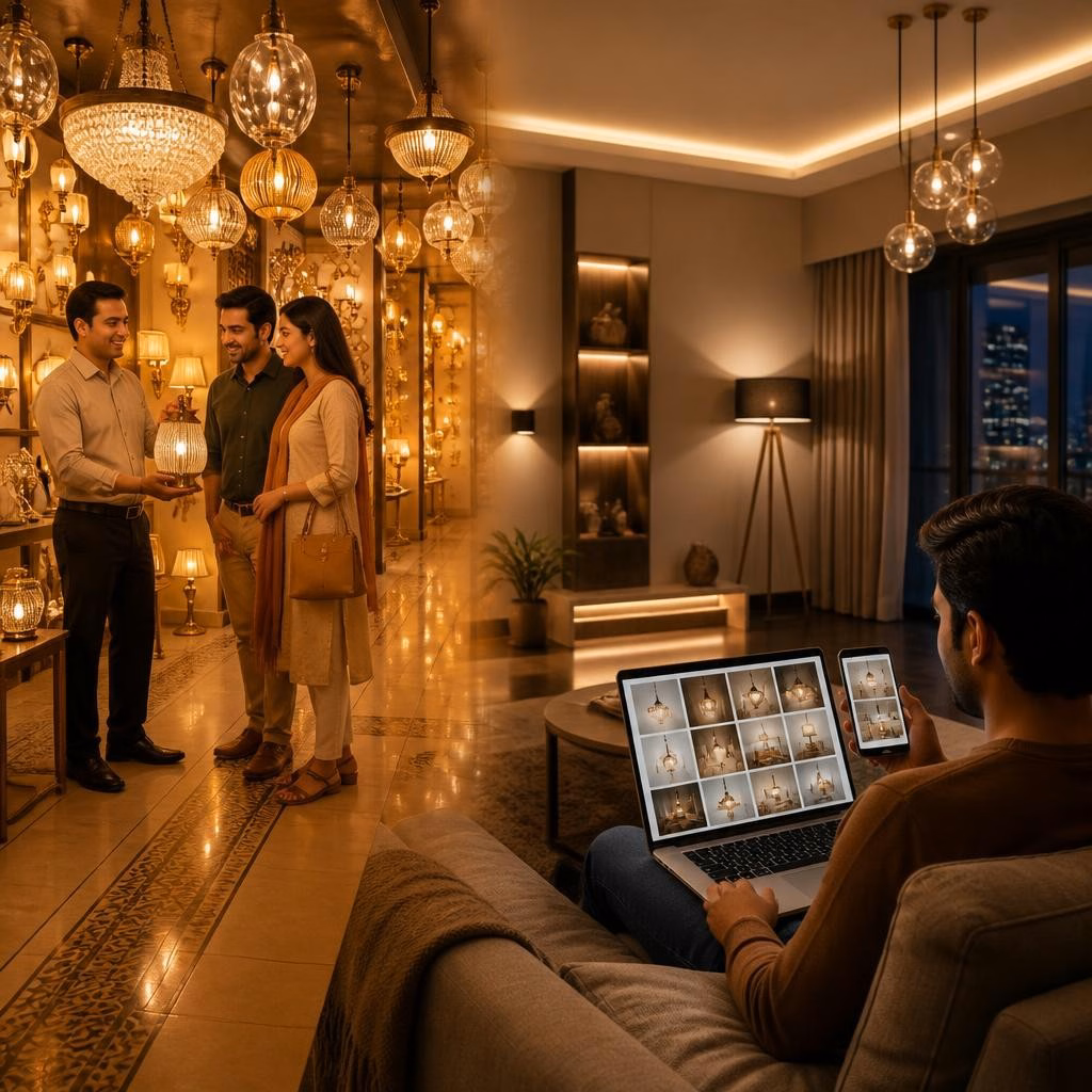 Online vs Offline Lighting Shopping in India: Practical Pros and Cons