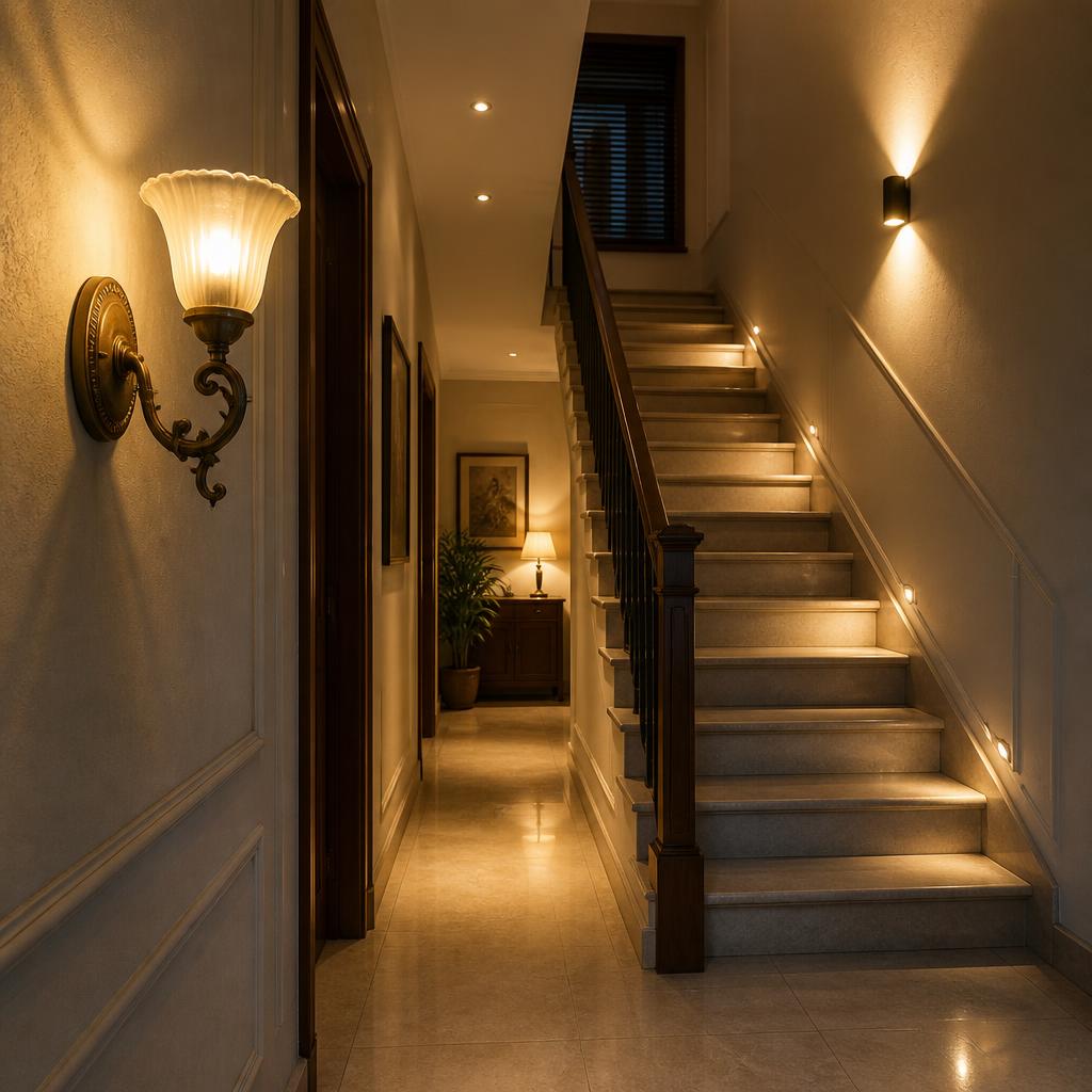 How to Choose Decorative Wall Lamps for Indian Corridors, Staircases, and Foyers