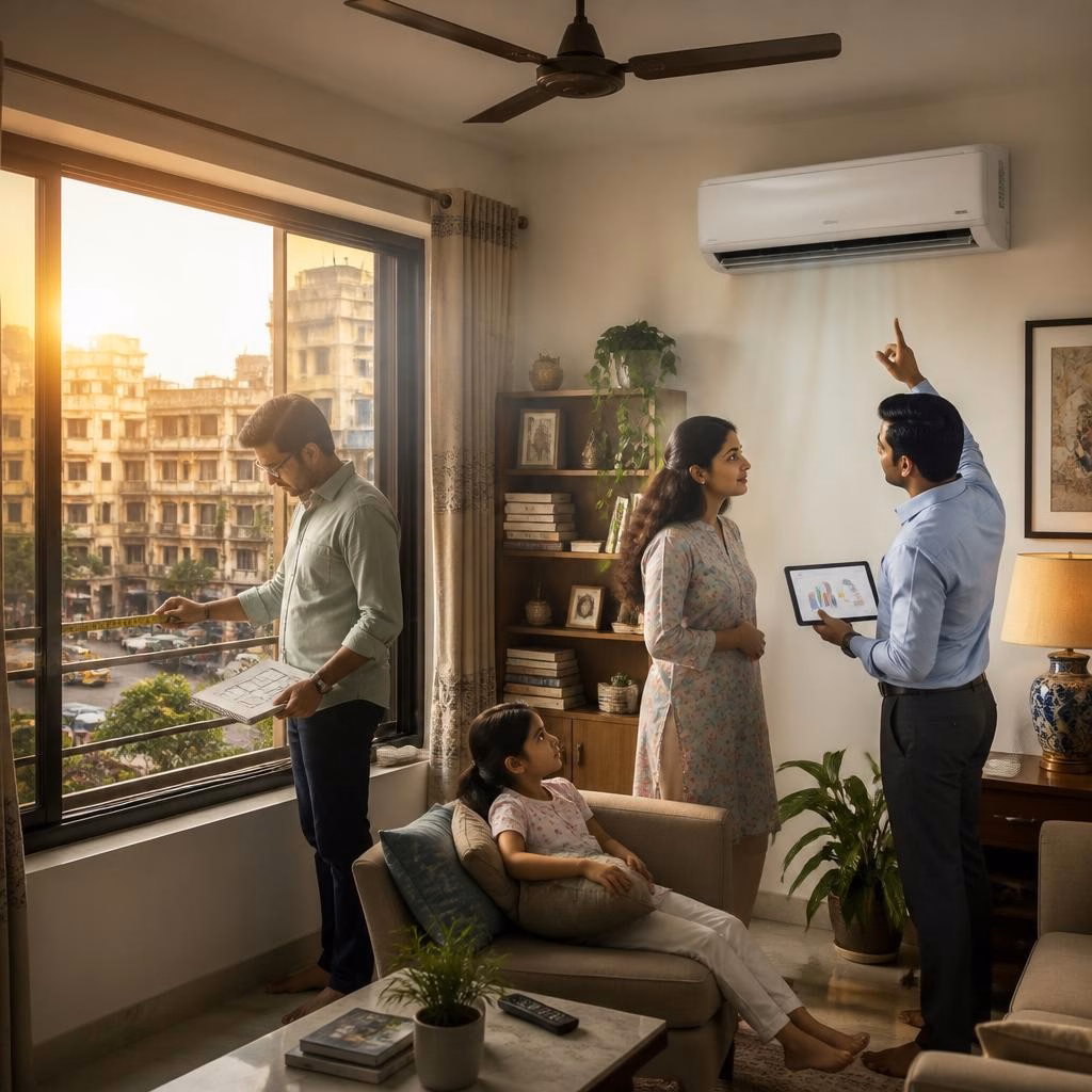 Kolkata Heat Survival Guide: Choosing the Right LG AI Inverter AC for Your Room Size and Floor