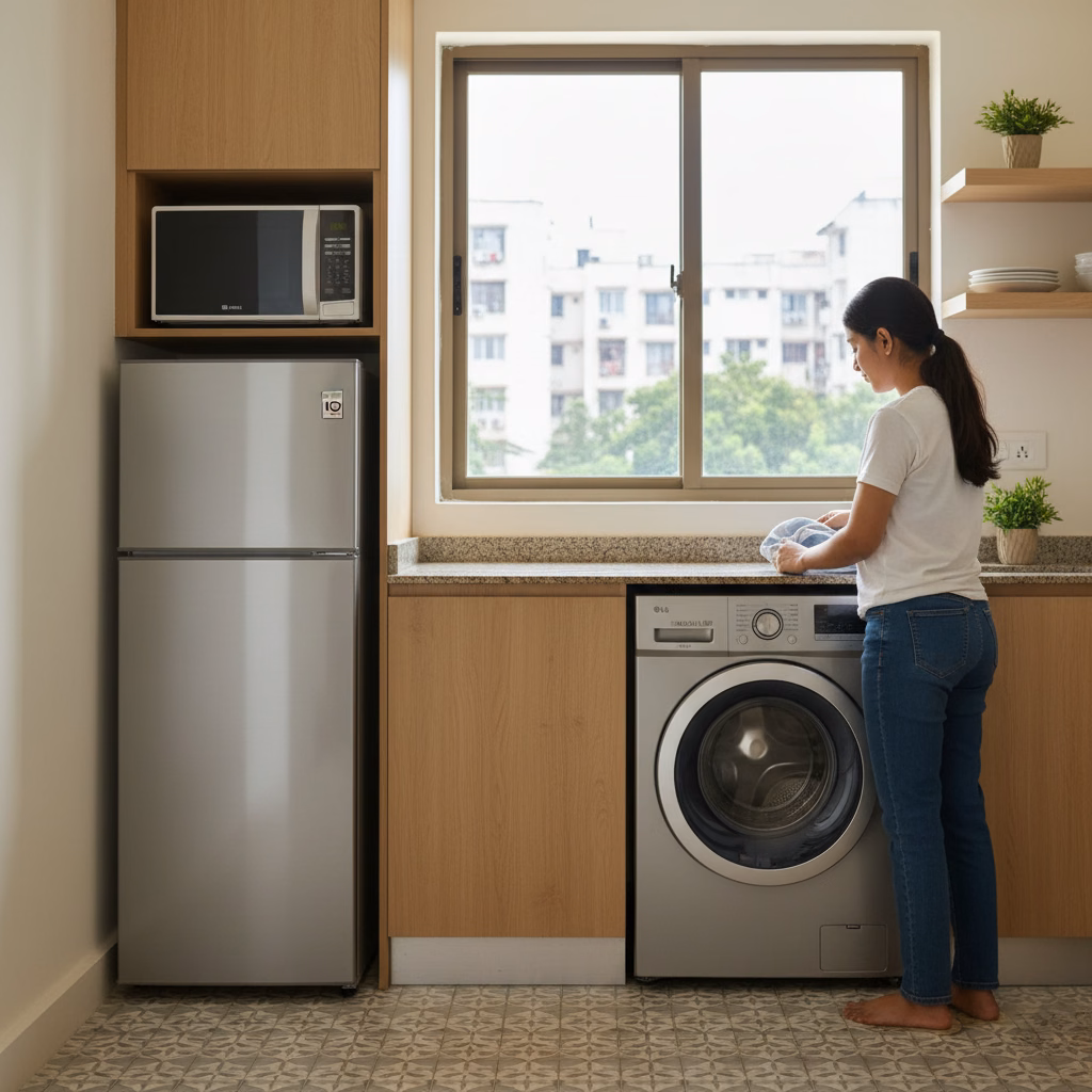 Optimizing Space in Kolkata Flats: LG's Compact Appliances for Modern Living