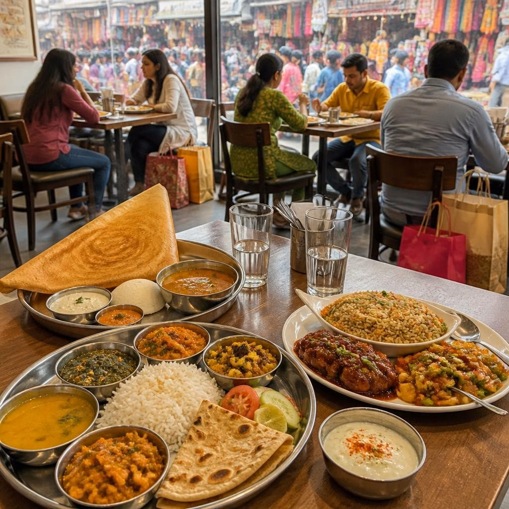 Best Vegetarian Lunch Options Near Karol Bagh Market for Shoppers
