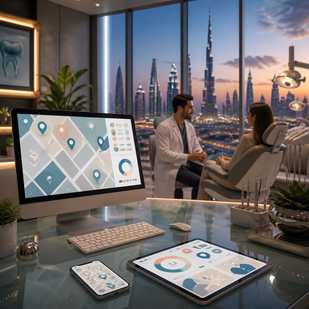 Dubai Clinics & Dental Practices: Turning Google Maps Views into Patient Bookings