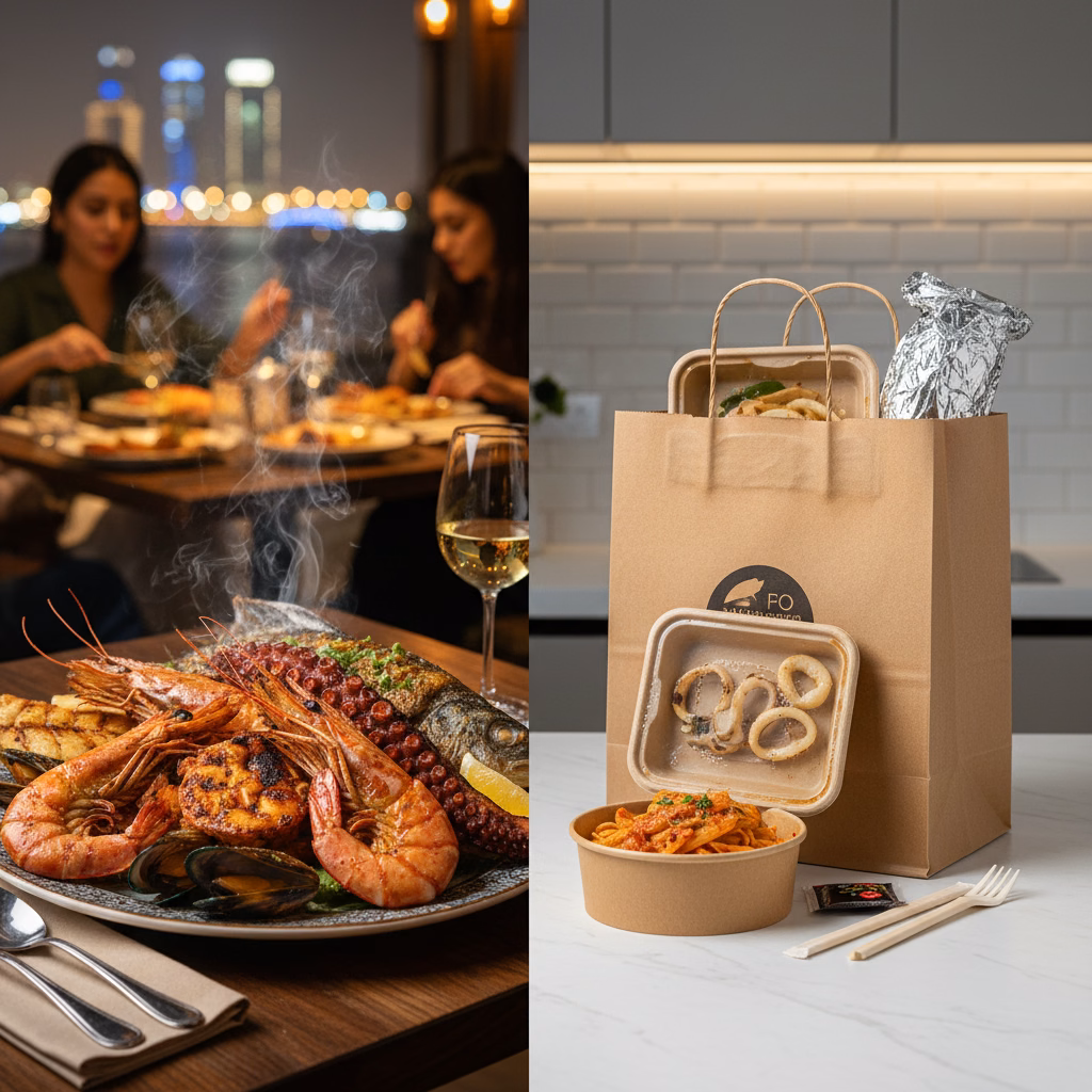 Aylla Seafood Restaurant: Dine-In Delights vs. Convenient Delivery in Dubai & Sharjah