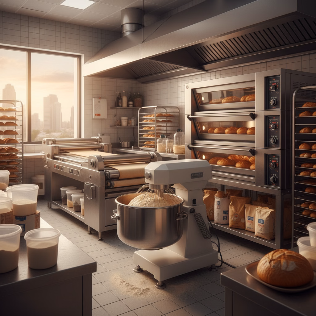 Essential Bakery Equipment for Success in the UAE: Ovens, Mixers, and Rolling Machines