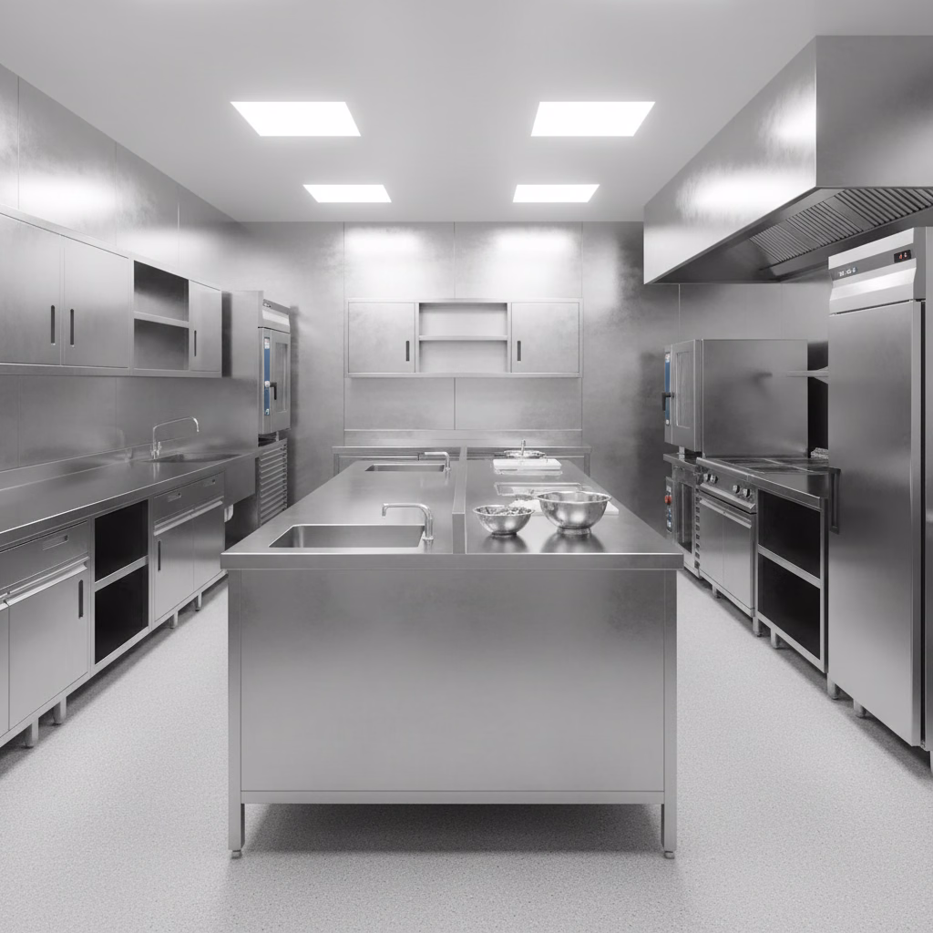 Designing a High-Hygiene Commercial Kitchen: Stainless Steel Solutions for UAE Food Safety Standards