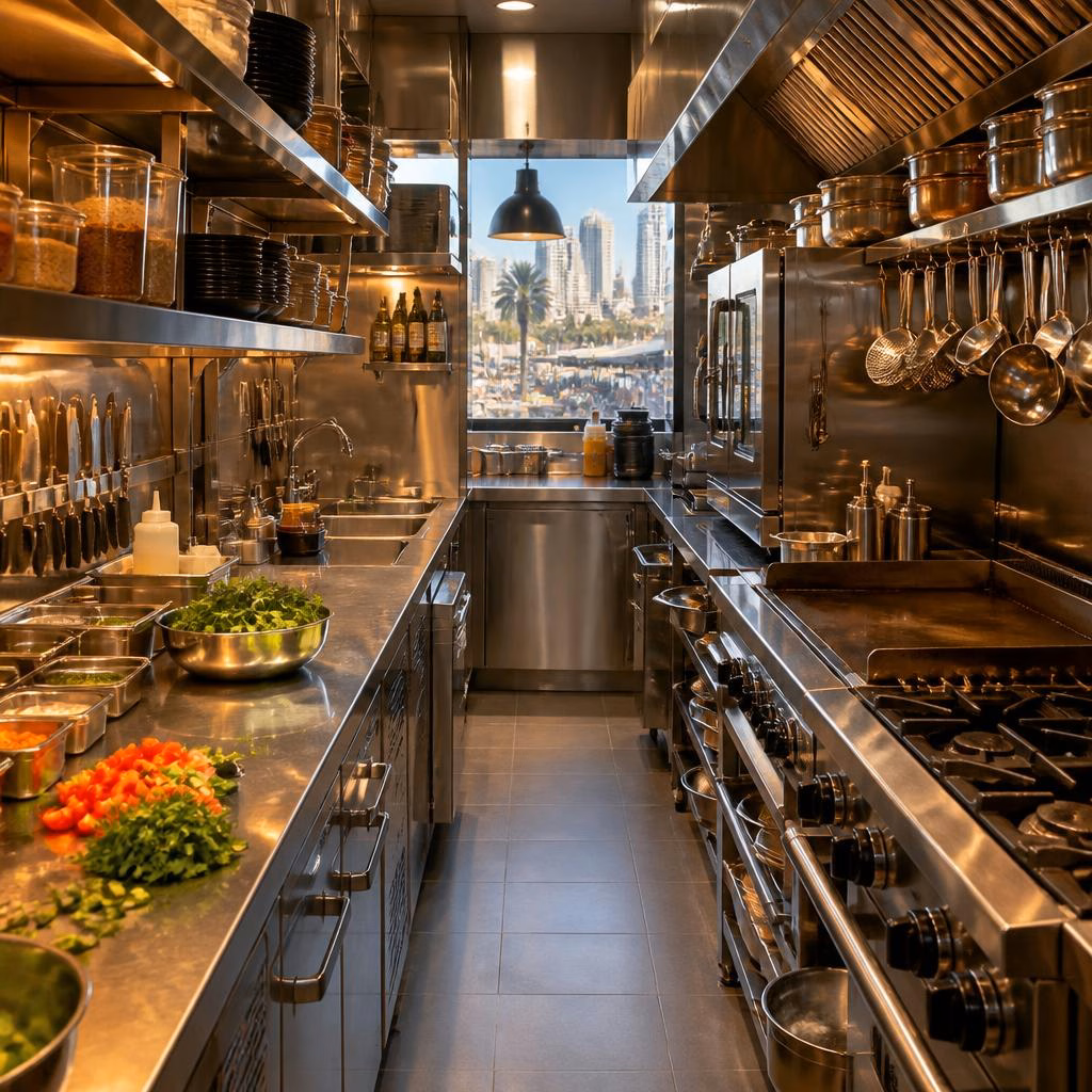 Optimizing Small Spaces: Compact Commercial Kitchen Design in Dubai and Sharjah