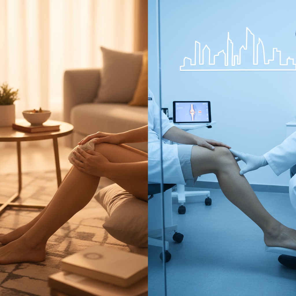 Knee Pain in Dubai: Navigating Home Care vs. Expert Orthopedic Consultation