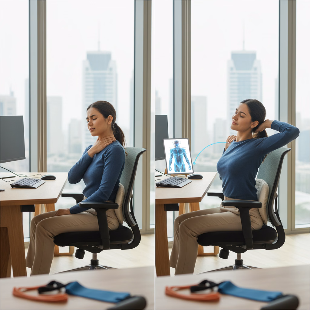 Finding Relief from Neck and Shoulder Pain in Dubai's Offices: Ergonomics and Expert Physiotherapy