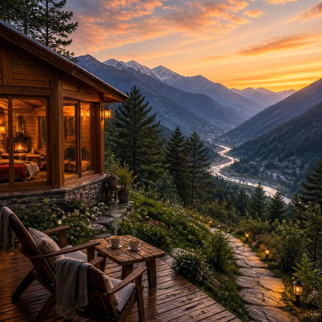 Kullu for Couples: Planning a Cozy Mountain Getaway in a Wooden Cottage