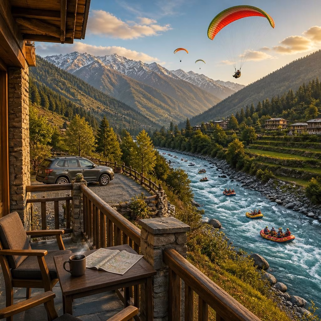 Adventure Trip to Kullu: Where to Stay for Easy Access to Rafting and Paragliding
