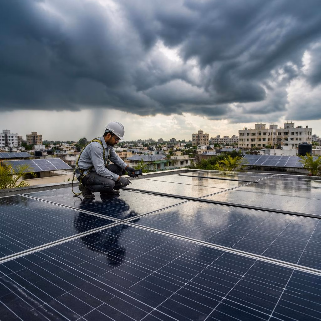 Monsoon Maintenance Checklist for Solar Panel Owners in India