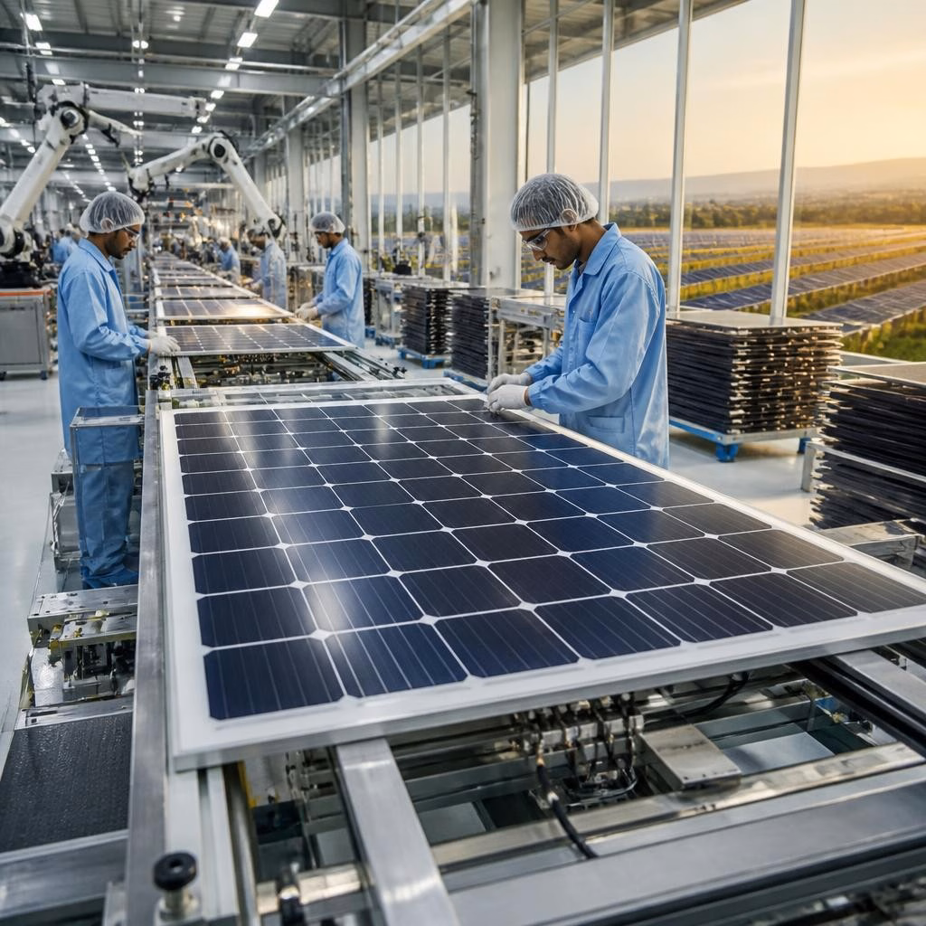 Solar Panel Manufacturing at ECE’s Amravati Plant: Step-by-Step from Cell to Finished Module