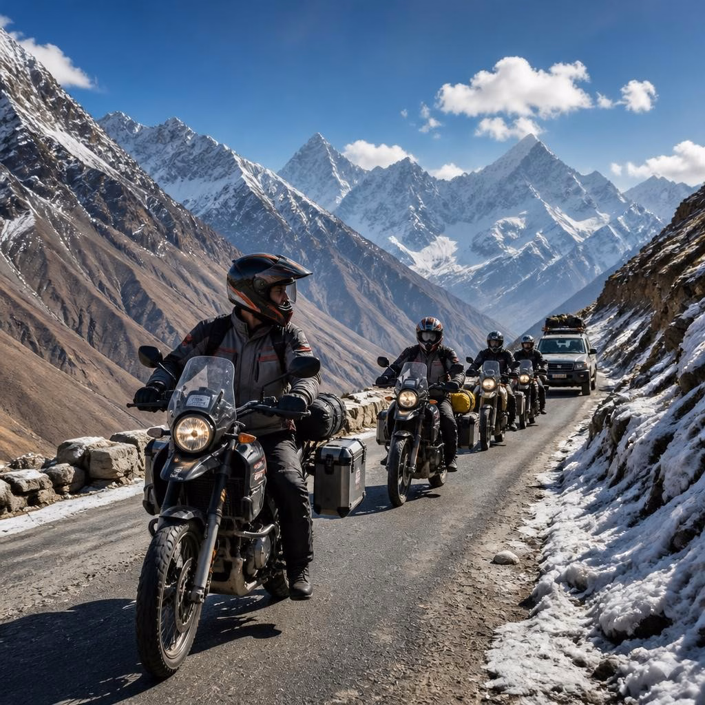 Leh–Ladakh Bike Trip for Beginners: How Guided Group Tours Make High-Altitude Rides Safer
