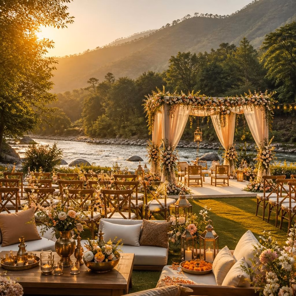 Planning a Riverside Destination Wedding in Jim Corbett: Why Couples Choose Corbett River Creek