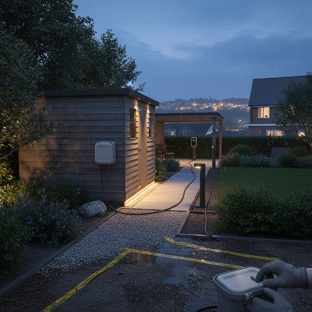 Enhancing Colchester Gardens: Safe Outdoor Electrics for Sheds, Lighting, and Carports