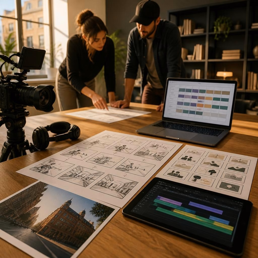 Vom Erstgespräch bis zur Freigabe: So läuft eine Videoproduktion mit Jäger Shot Productions in Aschaffenburg