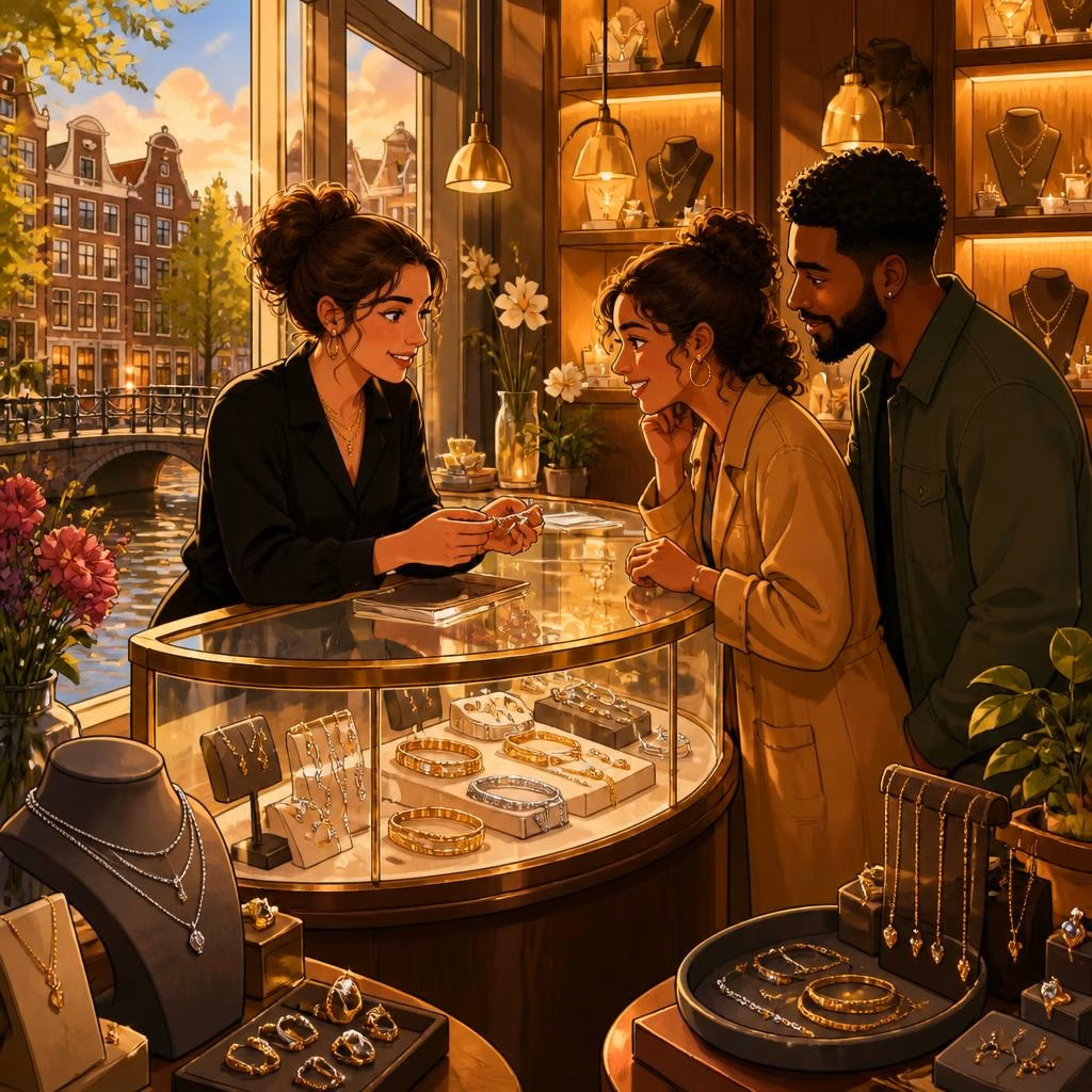 De Perfecte Diamanten Ring Vinden in Amsterdam: Een Gids voor Uw Juweliersbezoek