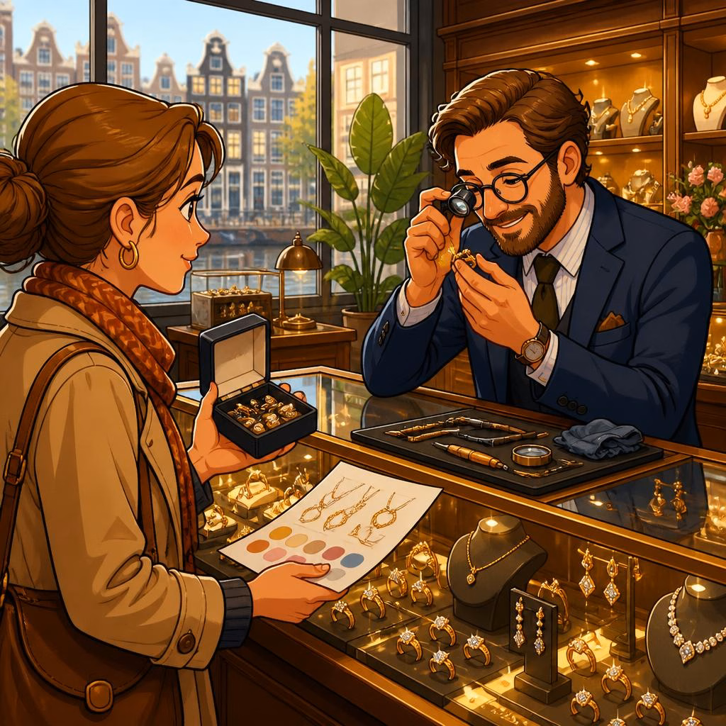 Zo bereid u zich voor op een bezoek aan een juwelier in Amsterdam