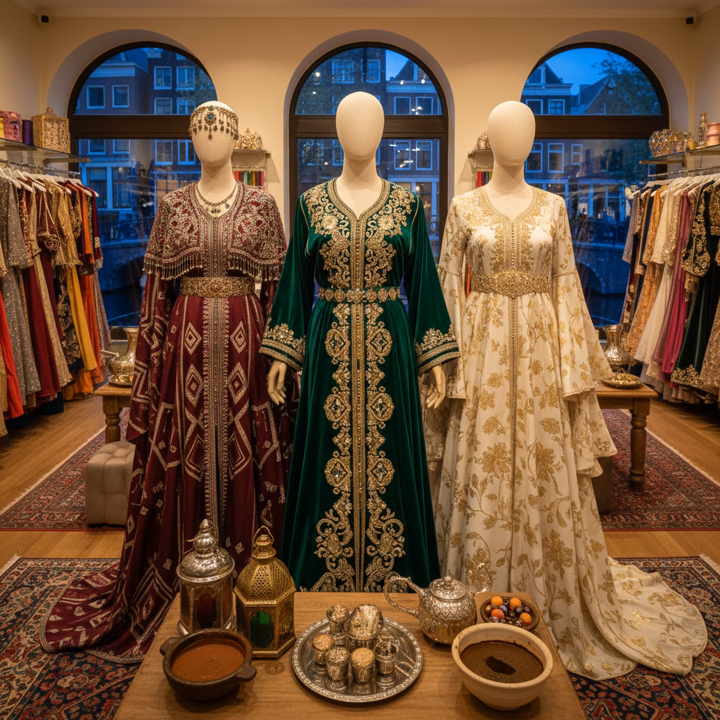 De Pracht van Henna Avondjurken en Traditionele Gewaden in Amsterdam: Stijlen, Kleuren en Trends