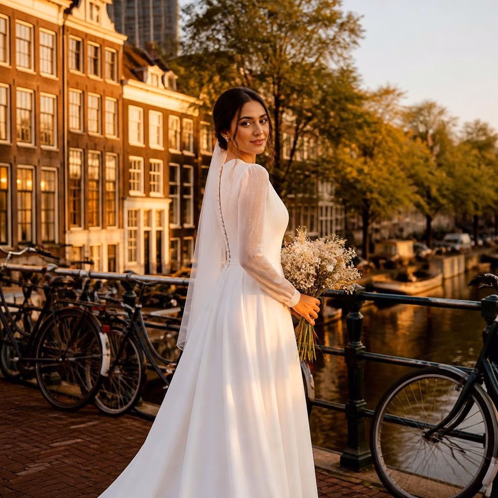 Trouwen in Amsterdam West: welke trouwjurk past bij jouw buurt en locatie