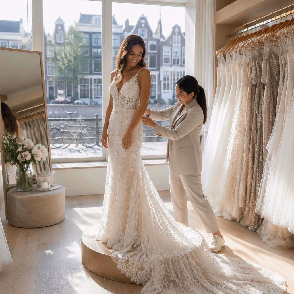 Engelstalige bruid in Amsterdam? Zo regel je makkelijk een bridal appointment bij La Peri