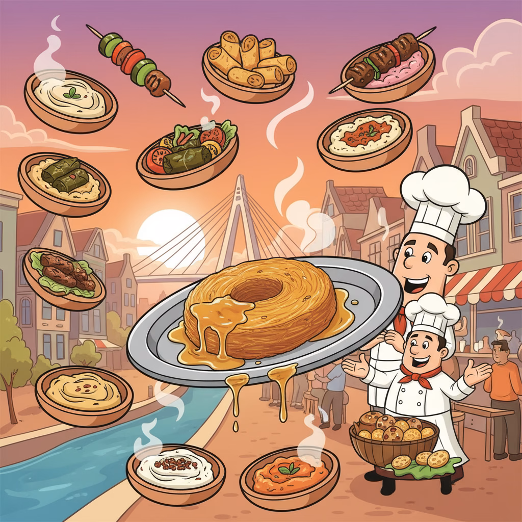Een Culinaire Reis: Turkse Mezze en de Verrukkelijke Kunefe bij Masha Café & Restaurant