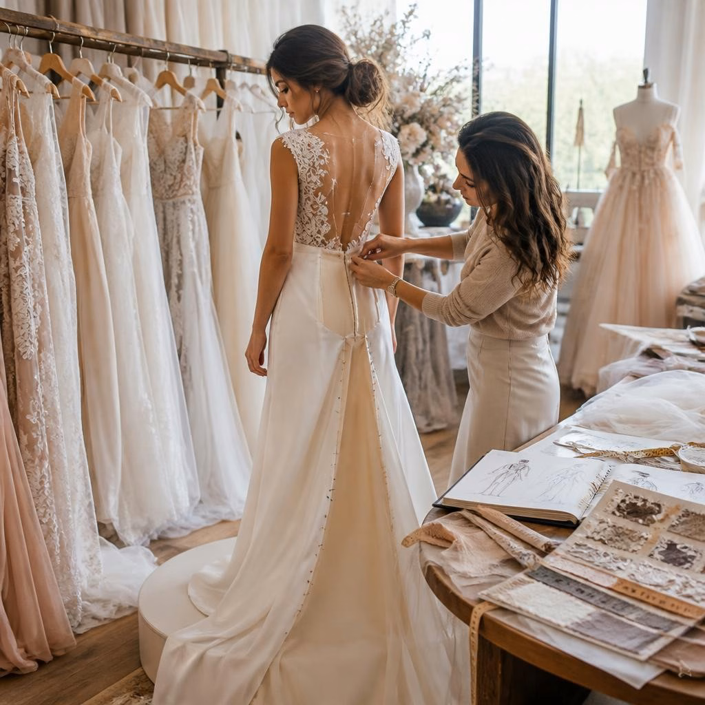 How to Choose a Custom Wedding Dress in Sugar Land: A Bride’s Guide to Made-to-Measure Design